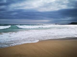 Sea sand and turquoise sea