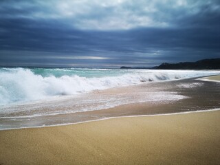 Sea sand and turquoise sea