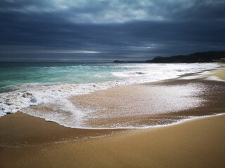 Sea sand and turquoise sea