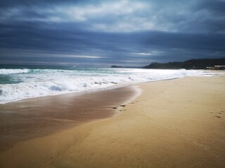 Sea sand and turquoise sea
