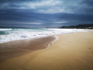 Sea sand and turquoise sea