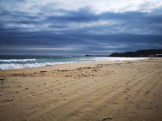 Sea sand and turquoise sea