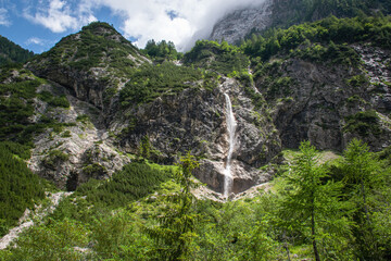 Mesmerizing view of a beautiful mountainous landscape, Logarska Dolina, Slovenia © Blaž Tacer/Wirestock