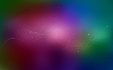 Obraz premium Dark Multicolor vector background with dots.