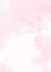 Fototapeta na wymiar 幻想的なピンクのふわふわ水彩テクスチャ背景