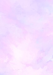 Fototapeta na wymiar ピンクと紫の淡い水彩テクスチャ背景 