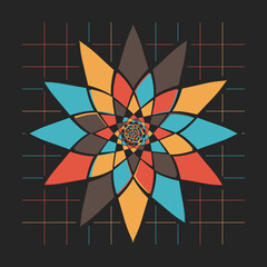 Geometric flower