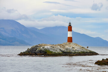 lighthouse on the coast of island