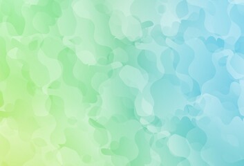 Light Blue, Green vector backdrop with memphis shapes.