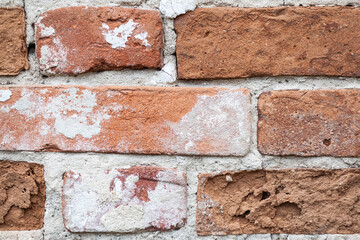 old brickwork close up. Use as texture