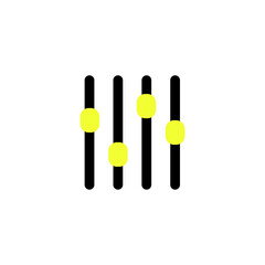 Equalizer Conceptual Icon Vector Design