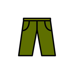 Pants Vector Icon Conceptual Illustration Design