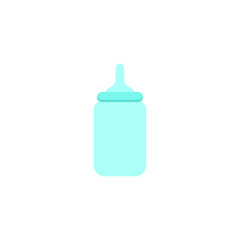 Fototapeta premium Simple Conceptual Baby Pacifier Bottle Icon Vector Design