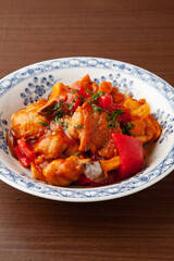 チキンのトマトクリーム炒め