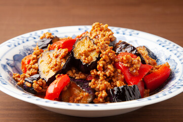 なすのボローニャ風炒め