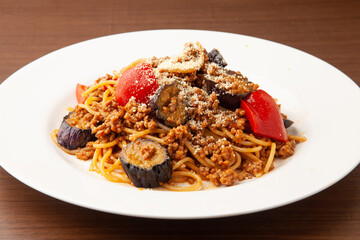 ナスのボロネーゼ