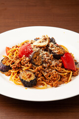 ナスのボロネーゼ