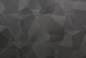Fototapeta premium Light Gray vector background with abstract polygonals.