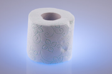 White roll toilet paper