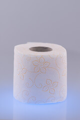 White roll toilet paper