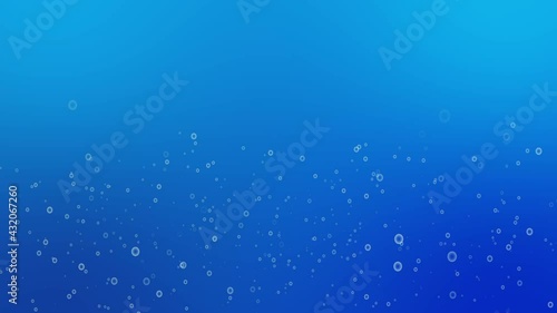 ゆっくりと浮かび上がる泡のアニメーション背景素材 青グラデーション背景 Abstract Poster Abstra Anmitsu