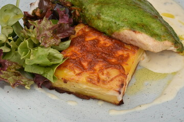 Salad with Fillet of Venison
 and avocado sauce 
