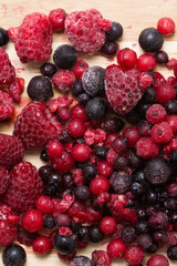 raspberries blueberries currants and other frozen fruits