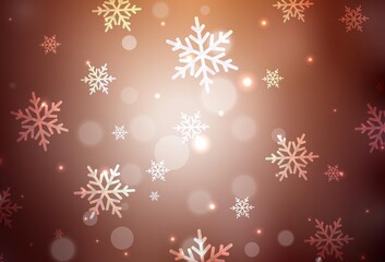 Light Red vector backdrop in holiday style.