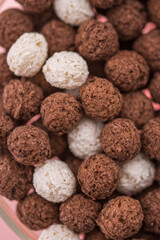 brown Chocolate Corn balls ,
