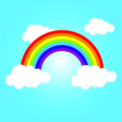Rainbow beauty icon template vector illustration design.