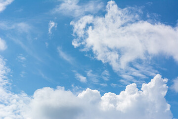 Naklejka na ściany i meble cloud with blue sky background.