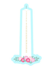 ウェディングキャンドル　ウェディング関連小物　単品イラスト