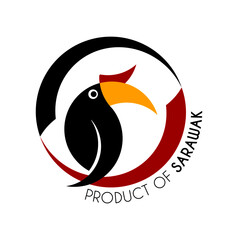PRODUCT OF SARAWAK concept logo © Arqam