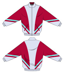 retro vintage windbreaker hoodie jacket template © Ronillo