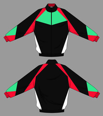 retro vintage windbreaker hoodie jacket template © Ronillo