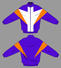 retro vintage windbreaker hoodie jacket template © Ronillo