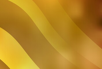 Dark Yellow vector blurred template.