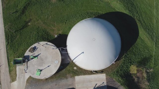 A biogas plant from above.