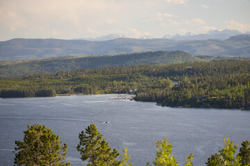 Lake and mountains, Colorado, USA