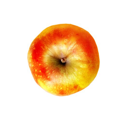 Color apple on white background