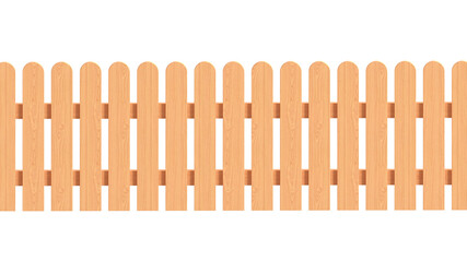 wooden fence isolated