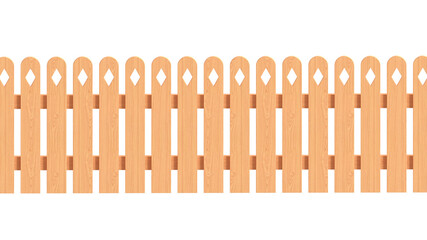 wooden fence isolated