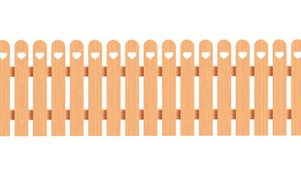 wooden fence isolated