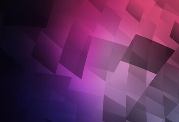 Fototapeta premium Dark Purple, Pink vector layout with lines, rectangles.