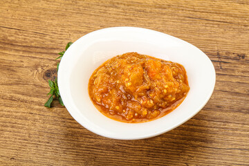 Caucasian cuisine - Mangal salad with vegetables