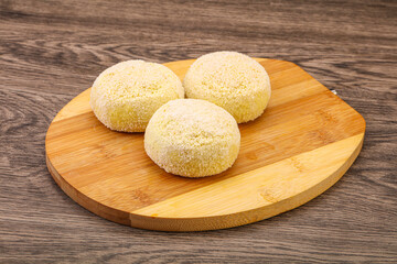 Raw potato zrazy for cooking
