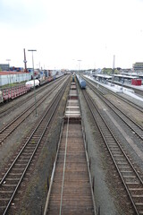 Naklejka premium Blick auf den Hauptbahnhof Schweinfurt