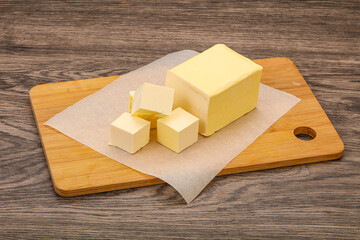 Dairy natural yellow butter piece