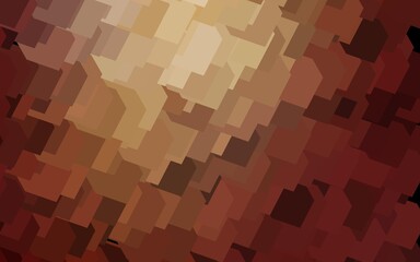 Dark Red, Yellow vector template with rhombus.