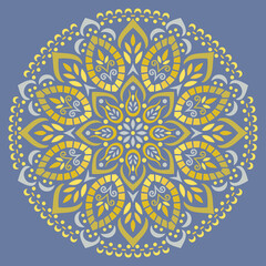 Mandala pattern color Stencil doodles sketch good mood Good for creative and greeting cards, posters, flyers, banners and covers - 432085400